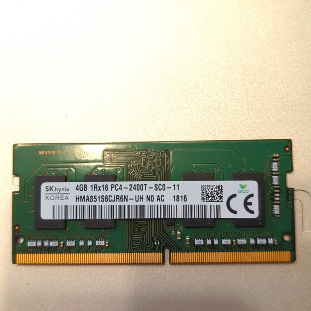 SK Hynix 1Rx16 PC4-2400T-SC0-11 Laptop RAM
